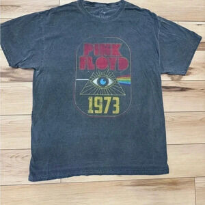 Pink FLoyd Medium Gray World Tour 1980 Prism Graphic Tshirt
